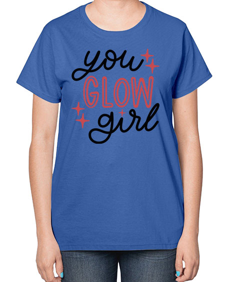 You Glow Girl Style 5# -makeup  Ladies T-Shirt