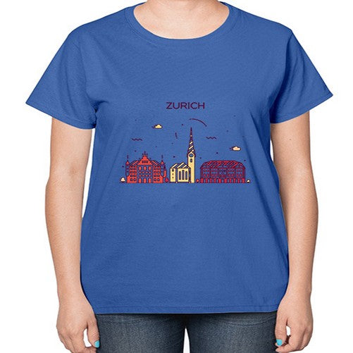 Zurich 2166# - cities-  Ladies T-Shirt