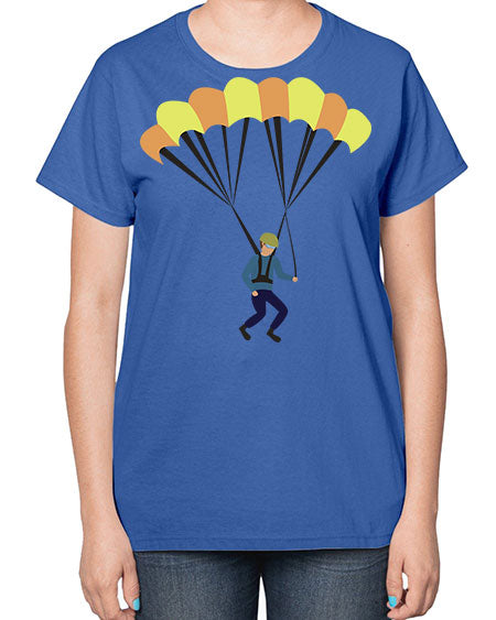all in one 08# - parachute-  Ladies T-Shirt