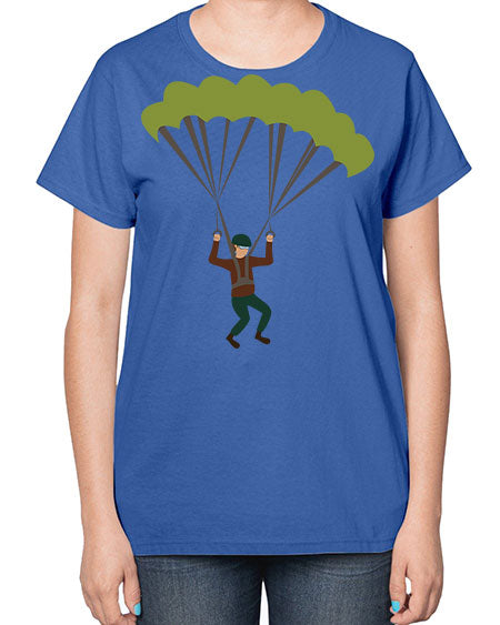 all in one 11# - parachute-  Ladies T-Shirt
