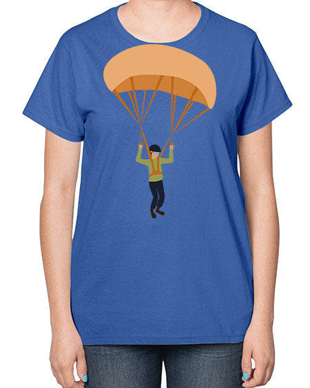 all in one 13# - parachute-  Ladies T-Shirt