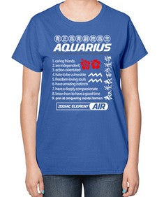 aquarius 85# - aquarius-  Ladies T-Shirt