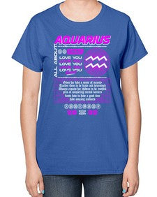 aquarius 86# - aquarius-  Ladies T-Shirt