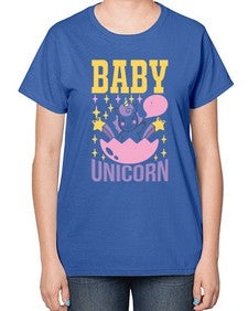 baby unicorn 18# - unicorn-  Ladies T-Shirt