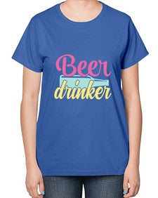 beer drinker 47# - beer-  Ladies T-Shirt