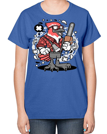 bird lumberjack 17# - birds-  Ladies T-Shirt