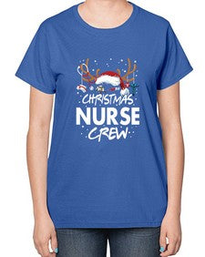 christmas nurse crew 655# - nurse-  Ladies T-Shirt