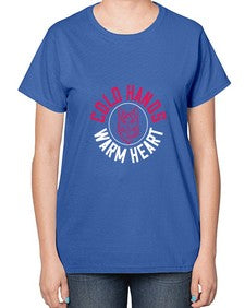 cold hands warm heart Style 42# - cats-  Ladies T-Shirt