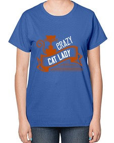 crazy cat lady Style 43# - cats-  Ladies T-Shirt