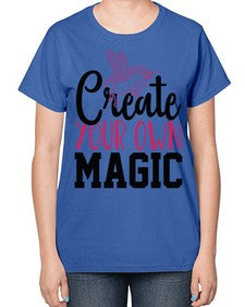create your own magic 87# - unicorn-  Ladies T-Shirt