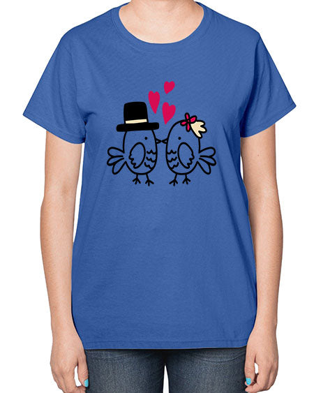 cute little birds 29# - birds-  Ladies T-Shirt