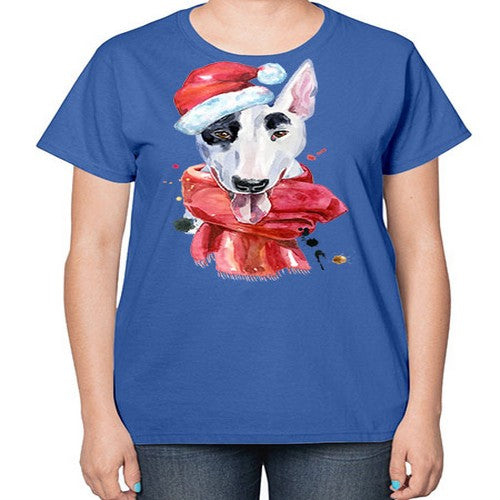 dog hat scarf 112# - dogs-  Ladies T-Shirt