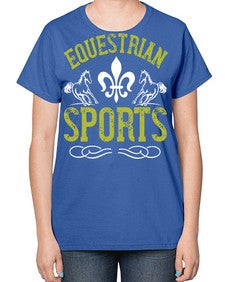 equestrian sports Style 55# - horse-  Ladies T-Shirt