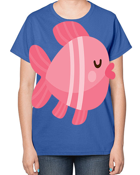 fish 53# - shark-fish-  Ladies T-Shirt