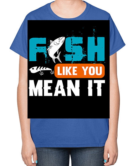 fish like you mean it png 58# - shark-fish-  Ladies T-Shirt