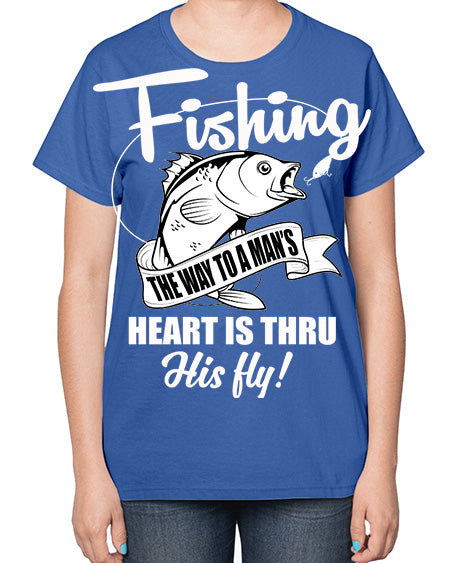 fishing 24# - shark-fish-  Ladies T-Shirt