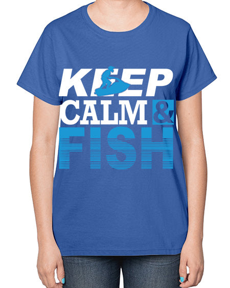 fishing transperment png 72# - shark-fish-  Ladies T-Shirt