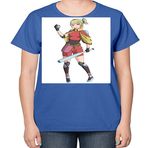 girl bring stick3# - anime-  Ladies T-Shirt