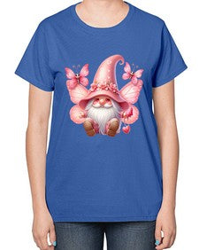 gnome with butterfly 02# - gnome-  Ladies T-Shirt