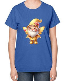 gnome with butterfly 05# - gnome-  Ladies T-Shirt