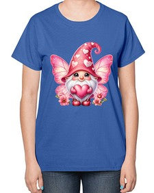 gnome with butterfly 08# - gnome-  Ladies T-Shirt