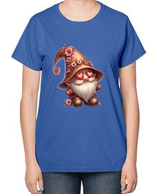 gnome with butterfly 15# - gnome-  Ladies T-Shirt