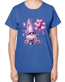 gnome with butterfly 19# - gnome-  Ladies T-Shirt