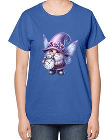 gnome with butterfly 23# - gnome-  Ladies T-Shirt