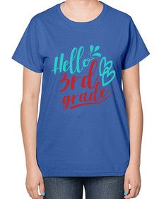 hallo third grade 231# - third grade-  Ladies T-Shirt