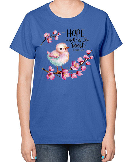 hope anchors the soul 41# - birds-  Ladies T-Shirt