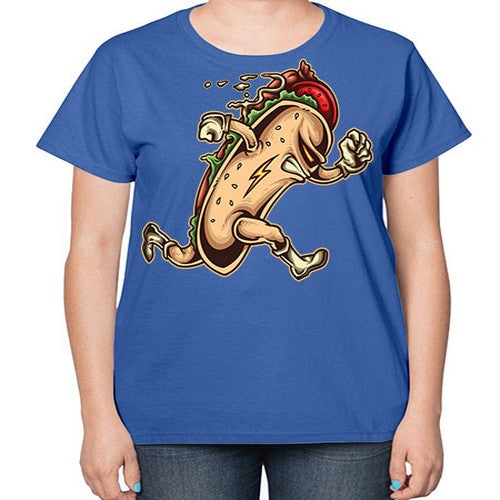hot dog hero 159# - dogs-  Ladies T-Shirt