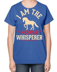 i am the horse whisperer Style 3# - horse-  Ladies T-Shirt