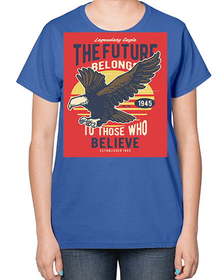 legendary eagle 55# - birds-  Ladies T-Shirt