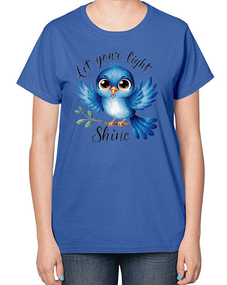 let your light shine 61# - birds-  Ladies T-Shirt