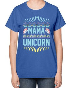 mama unicorn 293# - unicorn-  Ladies T-Shirt
