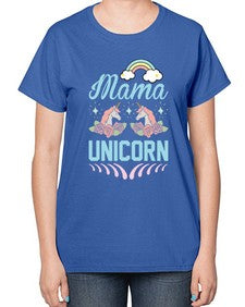 mama unicorn 301# - unicorn-  Ladies T-Shirt