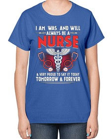 nurse tomorrow and forever 1205# - nurse-  Ladies T-Shirt