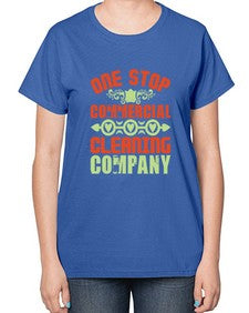 one stop commercial cleaning company Style 333# - cleaner-  Ladies T-Shirt