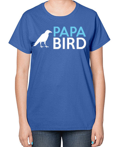 papa bird 65# - birds-  Ladies T-Shirt