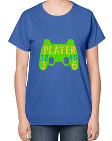 player 38# - video games-  Ladies T-Shirt