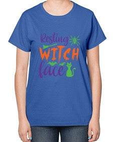 resting witch face 26# - witch-  Ladies T-Shirt