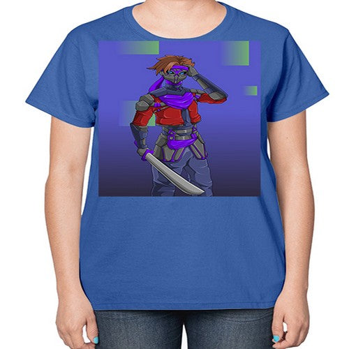 robber bring knife156# - anime-  Ladies T-Shirt