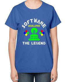 software developer the legend 16# - computer-  Ladies T-Shirt