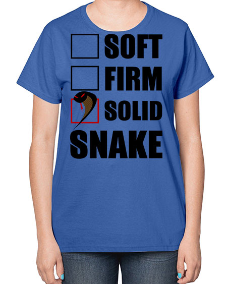 solid snake - snake-  Ladies T-Shirt