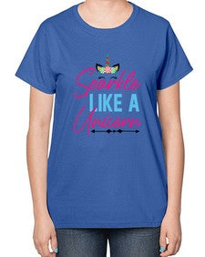 sparkle like a unicorn 416# - unicorn-  Ladies T-Shirt