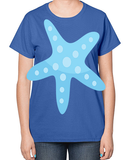 starfish 2# - shark-fish-  Ladies T-Shirt