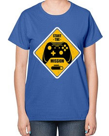 start the mission 152# - video games-  Ladies T-Shirt