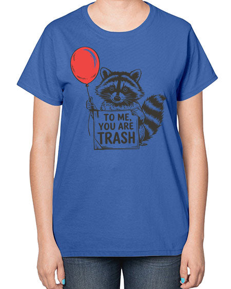 stay trashy with texture 65# - raccoon-  Ladies T-Shirt