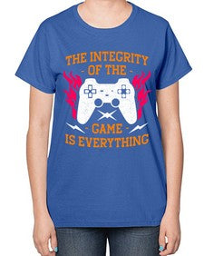 the integrity of the game 155# - video games-  Ladies T-Shirt