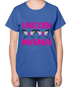unicorn mama 473# - unicorn-  Ladies T-Shirt